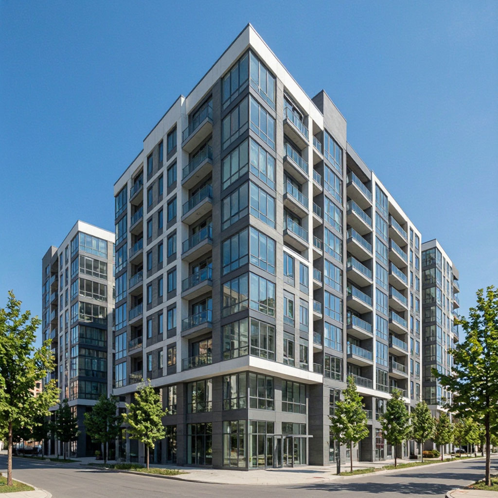 Apartment building exterior