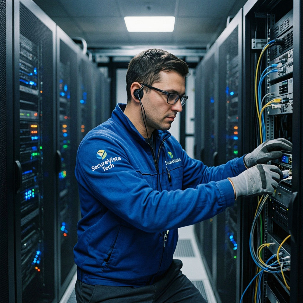 Technician at work